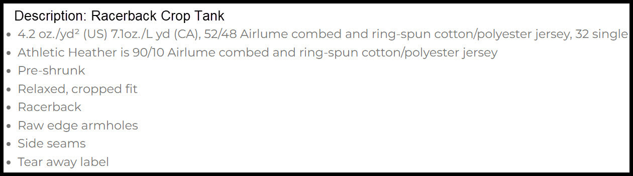 Tigers Heart Women's Cropped Racerback Tank