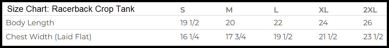 Tigers Heart Women's Cropped Racerback Tank